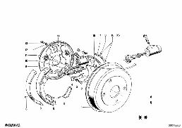 FRONT WHEEL BRAKE diagram for BMW 700