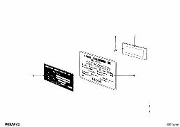 TYPE PLATE / NOTICE LABEL diagram for BMW 1500-2000CS 1800