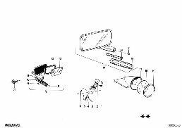 OUTSIDE MIRROR diagram for BMW 1500-2000CS 1800