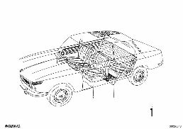 RUNNING METER, CLOTH diagram for BMW 1500-2000CS 1800