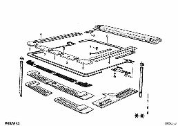 SLIDING ROOF diagram for BMW 1500-2000CS 1800