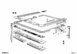SLIDING ROOF diagram for BMW 1500-2000CS 1800