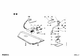 SLIDING ROOF CONTROL diagram for BMW 1500-2000CS 1800