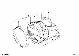 HEADLIGHT diagram for BMW 1500-2000CS 1800