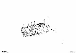 HEADLIGHT diagram for BMW 1500-2000CS 1800