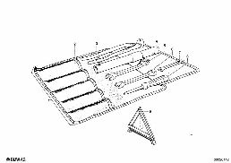 TOOL BAG W.TOOLS diagram for BMW 1500-2000CS 1800