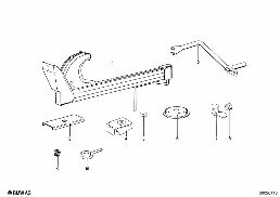 LIFTING JACK diagram for BMW 1500-2000CS 1800