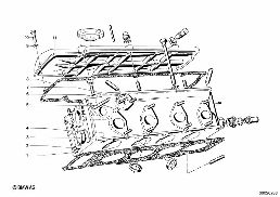 CYLINDER HEAD / COVER / GASKETS diagram for BMW 1500-2000CS 1800