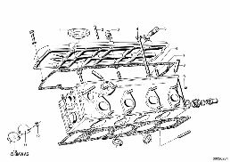 CYLINDER HEAD diagram for BMW 1500-2000CS 1800