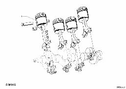 PISTON diagram for BMW 1500-2000CS 1800
