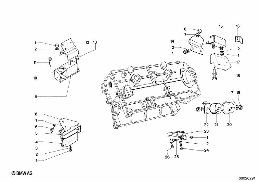 ENGINE SUSPENSION diagram for BMW 1500-2000CS 1800