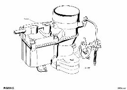 CARBURETOR PDSI diagram for BMW 1500-2000CS 1800