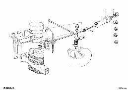 CARBURETOR MOUNTING PARTS diagram for BMW 1500-2000CS 1800