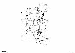 CARBURETOR-FLOAT ASSY/JET diagram for BMW 1500-2000CS 1800