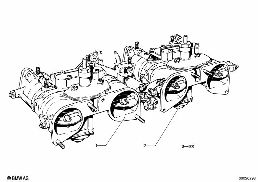CARBURETOR diagram for BMW 1500-2000CS 1800ti