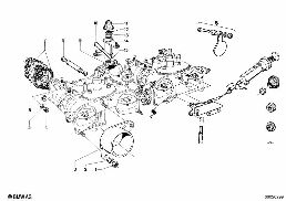 CARBURETOR MOUNTING PARTS diagram for BMW 1500-2000CS 1800ti