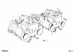 CARBURETOR diagram for BMW 1500-2000CS 1800tiSA