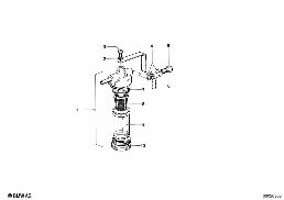 FUEL FILTER diagram for BMW 1500-2000CS 1800