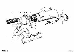 INTAKE MUFFLER diagram for BMW 1500-2000CS 1500