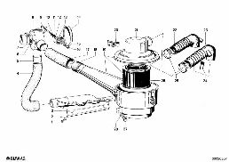 INTAKE MUFFLER diagram for BMW 1500-2000CS 1800