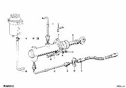 INPUT CYLINDER CLUTCH diagram for BMW 1500-2000CS 1800
