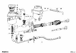 INPUT CYLINDER CLUTCH diagram for BMW 1500-2000CS 2000tilux