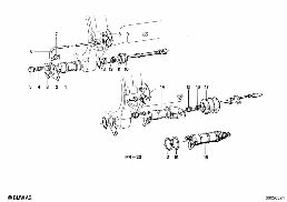 CLUTCH SLAVE CYLINDER diagram for BMW 1500-2000CS 1500