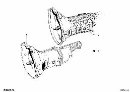 5-GEAR TRANSMISSION diagram for BMW 1500-2000CS 1800