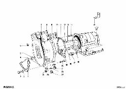 ZF 3HP12 HOUSING PARTS/OIL PAN diagram for BMW 1500-2000CS 1800