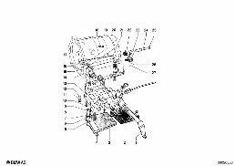 ZF 3HP12 GEAR SHIFT/PARKING LOCK diagram for BMW 1500-2000CS 1800