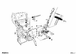 ZF 3HP12 GEAR SHIFT/PARKING LOCK diagram for BMW 1500-2000CS 1800