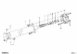 DRIVE SHAFT,UNIV.JOINT/CENTER MOUNTING diagram for BMW 1500-2000CS 1800