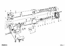 DRIVE SHAFT,UNIV.JOINT/CENTER MOUNTING diagram for BMW 1500-2000CS 1800