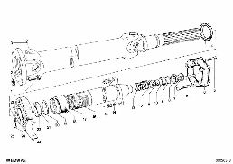 DRIVE SHAFT,UNIV.JOINT/CENTER MOUNTING diagram for BMW 1500-2000CS 1800