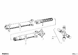 DRIVE SHAFT,UNIV.JOINT/CENTER MOUNTING diagram for BMW 1500-2000CS 1800