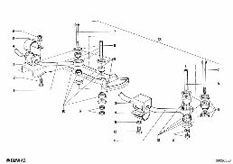 STABILIZER, FRONT diagram for BMW 1500-2000CS 1800
