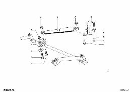 TIE RODS WITH STEERING DAMPER diagram for BMW 1500-2000CS 1800