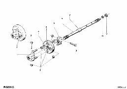 STEER.COL.-STEER. SPIN. diagram for BMW 1500-2000CS 1800