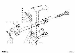 STEERING COLUMN-TUBE/TRIM PANEL diagram for BMW 1500-2000CS 1800