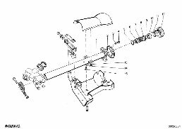 STEERING COLUMN-TUBE/TRIM PANEL diagram for BMW 1500-2000CS 1800