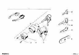 STEERING LOCK/IGNITION SWITCH diagram for BMW 1500-2000CS 1800