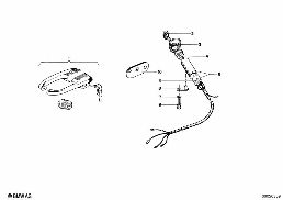 STEERING LOCK/IGNITION SWITCH diagram for BMW 1500-2000CS 1800