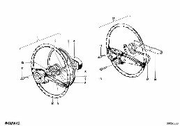 STEERING WHEEL diagram for BMW 1500-2000CS 1800