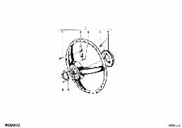 STEERING WHEEL diagram for BMW 1500-2000CS 1800