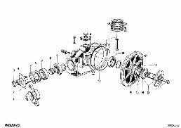 REAR-AXLE-DRIVE PARTS diagram for BMW 1500-2000CS 1800