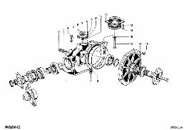 REAR-AXLE-DRIVE PARTS diagram for BMW 1500-2000CS 1800