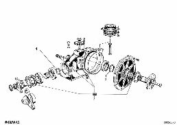 CROWNGEAR AND SPACER RINGS diagram for BMW 1500-2000CS 1800