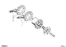 DIFFERENTIAL-CROWN WHEEL SET diagram for BMW 1500-2000CS 1800