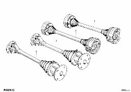 OUTPUT SHAFT diagram for BMW 1500-2000CS 1500