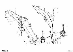 REAR AXLE CARRIER diagram for BMW 1500-2000CS 1500